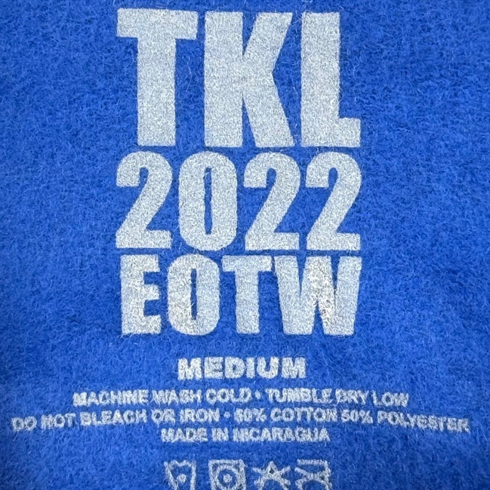 The Kid‎ Laroi EOTW Tour 2022 Hoodie Blue Medium Official Concert Merch - Picture 3 of 5